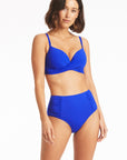 Sea Level - Essentials Gathered Side High Waist Pant - Larx