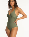 Sea Level - Spinnaker Cross Front One Piece - Larx