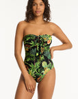 Sea Level - Lotus Halter Bandeau One Piece - Larx