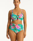 Sea Level - Pacifico High Waist Gathered Side Pant - Larx