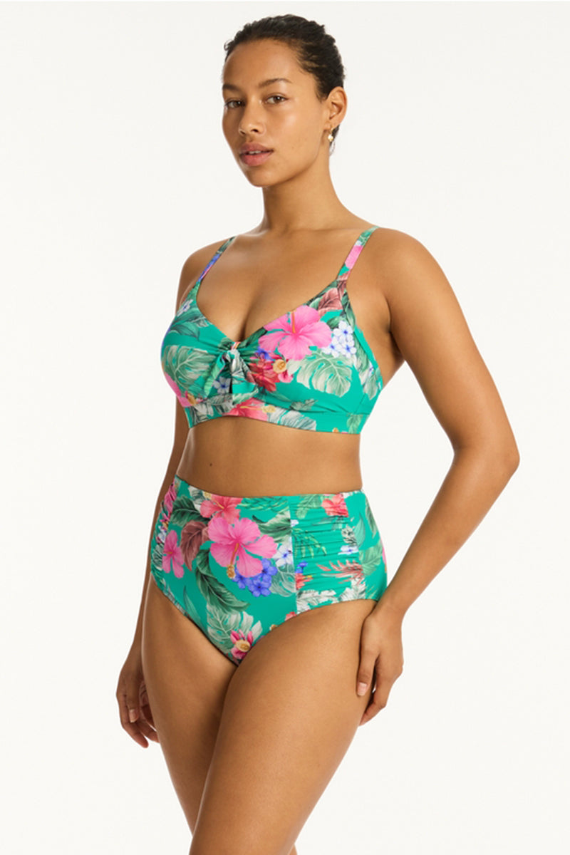 Sea Level - Pacifico High Waist Gathered Side Pant - Larx