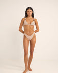 Rhythm - Chloe check soft strap slide tri top
