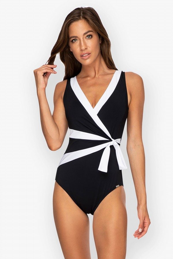 Jantzen - Heritage Classics Sash Surplice One Piece - Larx