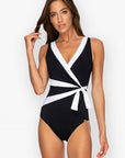 Jantzen - Heritage Classics Sash Surplice One Piece - Larx