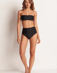 Monte & Lou - Bandeau Bra Black