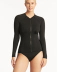 Sea Level - Essentials Long Sleeve Rash Vest Black