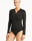 Sea Level - Essentials Long Sleeve Rash Vest Black