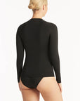 Sea Level - Essentials Long Sleeve Rash Vest Black
