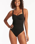 Sea Level - Essentials Twist Front Multifit One Piece - Larx