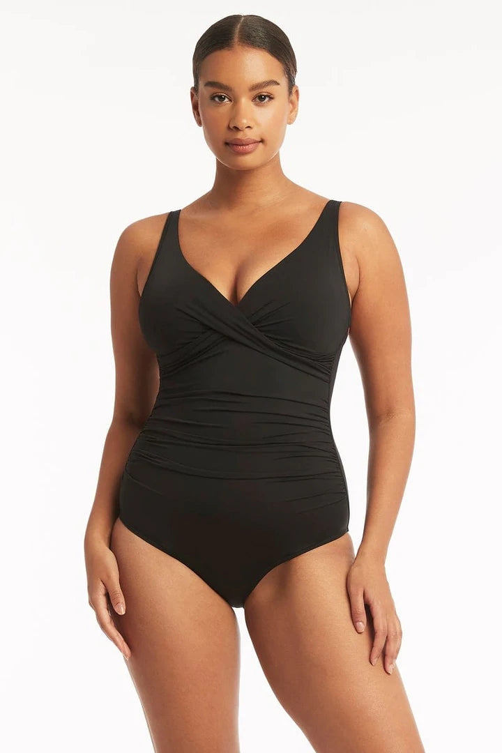 Sea Level - Essentials Cross Front Multifit One Piece - Larx