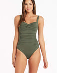 Sea Level - Essentials Twist Front Multifit One Piece - Larx