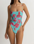 Rhythm - Inferna Floral Scrunched Side One Piece