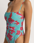 Rhythm - Inferna Floral Scrunched Side One Piece