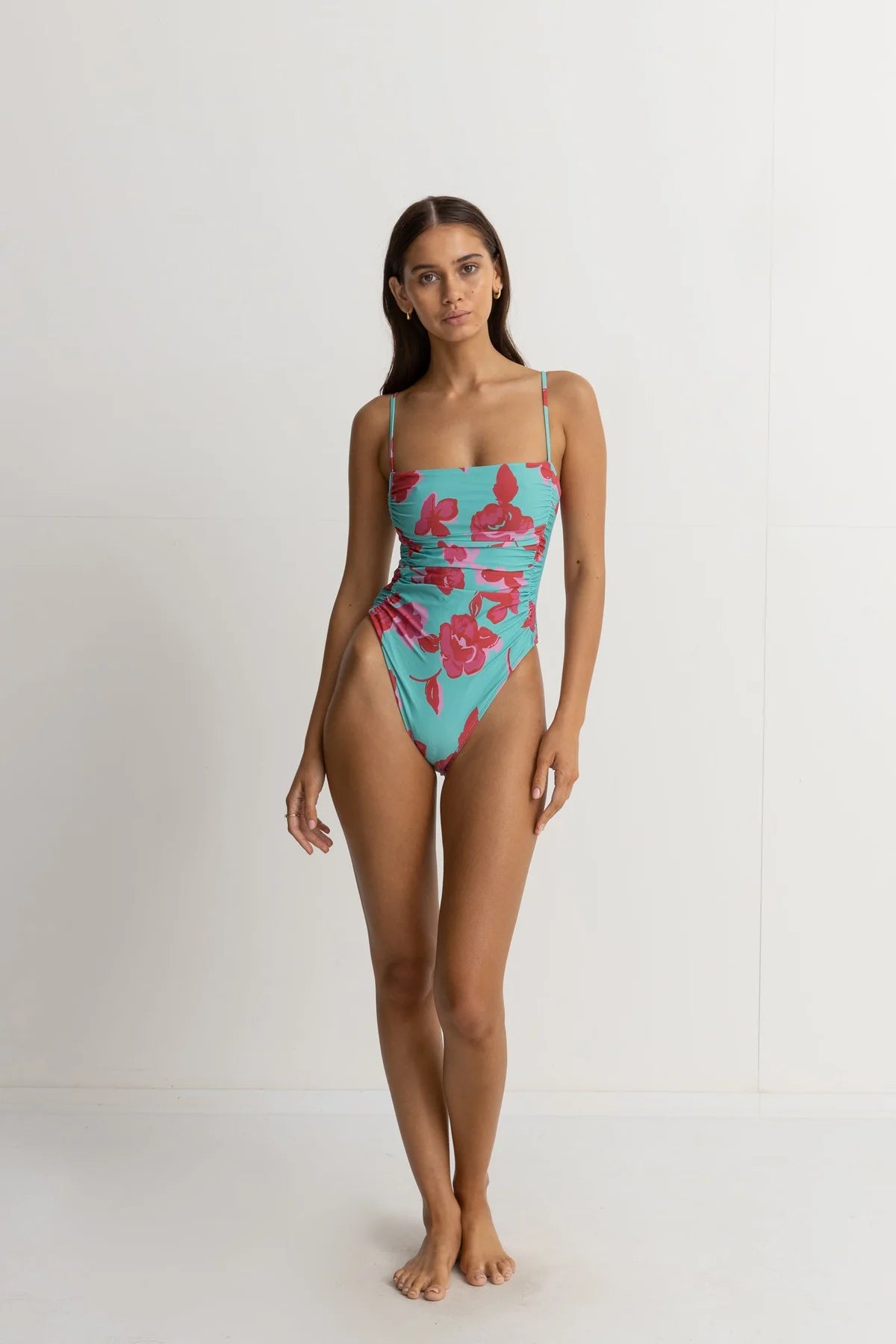 Rhythm - Inferna Floral Scrunched Side One Piece