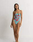 Rhythm - Inferna Floral Scrunched Side One Piece