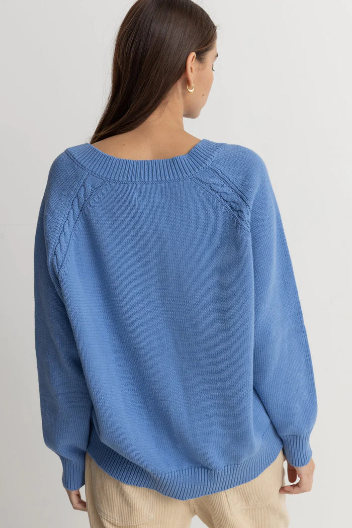 Rhythm - Moonstone Oversized V Neck