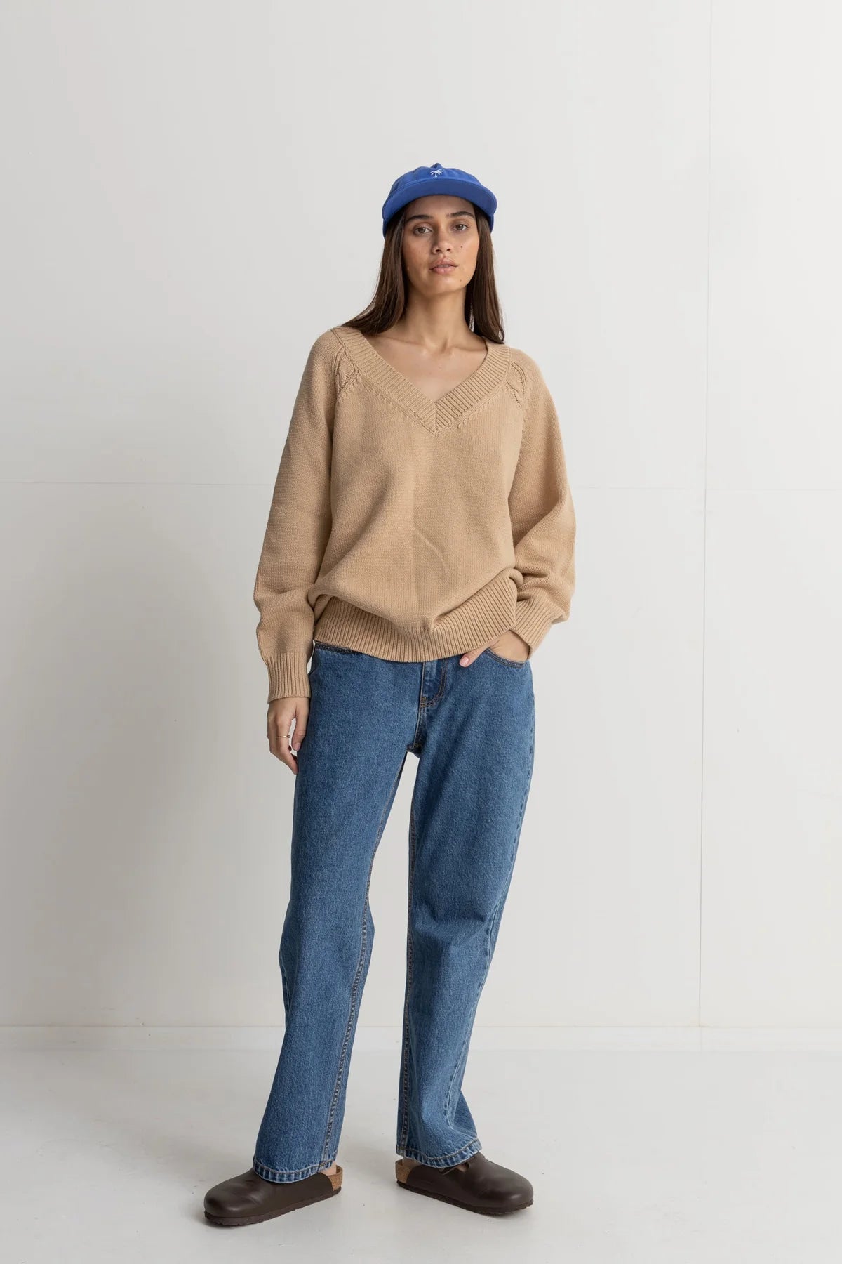 Rhythm - Moonstone Oversized V Neck