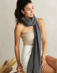 Sarong / scarf - Charcoal Grey