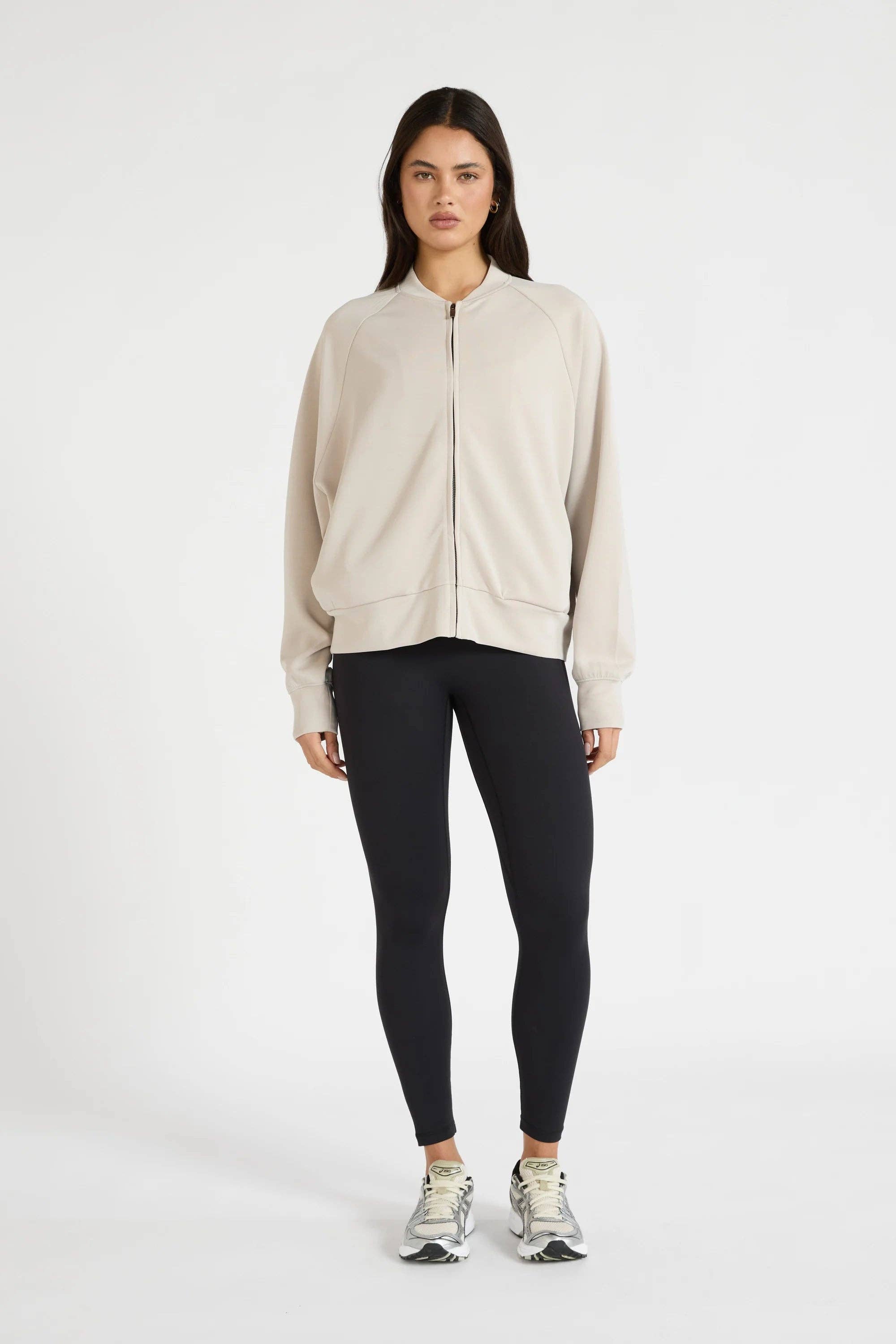 All Fenix - Soft Luxury Bomber Jacket Stone