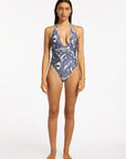 Jets - Oasis Paisley Plunge One Piece