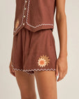 Rhythm - Solis Embroidered Shorts