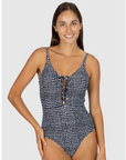 Baku - Picnic Point Lace Up One Piece