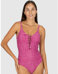 Baku - Picnic Point Lace Up One Piece