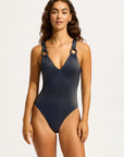 Seafolly - Poolside V-Neck One Piece