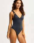 Seafolly - Poolside V-Neck One Piece