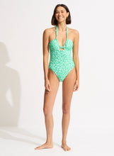 Load image into Gallery viewer, Seafolly - Animal Instinct Drawstring Halter One Piece
