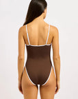 Seafolly - Beach Bound Square Neck One Piece Dark Chocolate