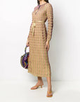 M Missoni - Wave Print Gold Dress