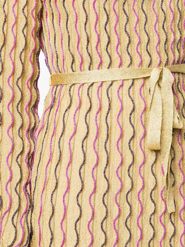 M Missoni - Wave Print Gold Dress