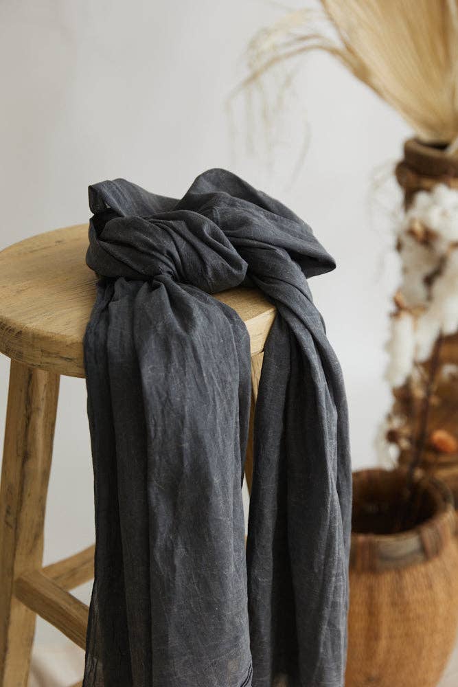 Sarong / scarf - Charcoal Grey