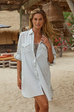 Load image into Gallery viewer, Sunseeker - Summer Stripe Button Through Shirt
