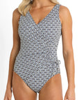 Jantzen - Chains Gathered Surplice One Piece