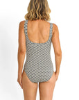 Jantzen - Chains Mesh High Neck Mastectomy One Piece