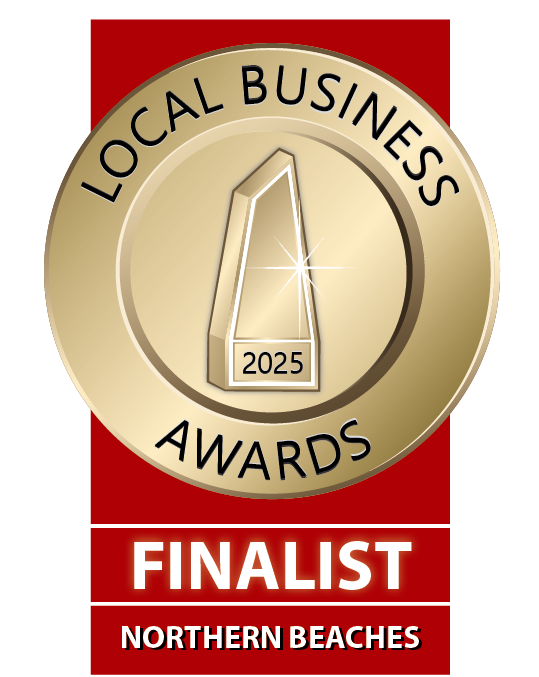 Gold Finalist award for Local Business Awards Northern BEaches NSW 2025