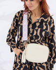 Vegan PU Leather Miami Crossbody - Ivory