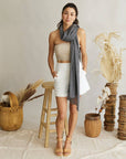 Sarong / scarf - Charcoal Grey