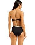 Seafolly - Bandwave Trim Front Bandeau Black