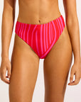 Seafolly - Coastline High Cut Pant Flame