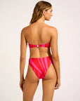 Seafolly - Coastline High Cut Pant Flame