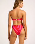 Seafolly - Coastline Ring Front Bandeau Top Flame