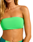 Seafolly - Sorrento Reversible Tube Top Vivid Green