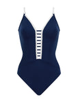 Olympia - Navy Plunge One Piece