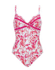 Olympia - White/Magenta D Cup One Piece