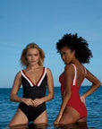 Olympia - Black/Red One Piece
