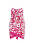 Olympia - White Magenta Pareo (Sarong)
