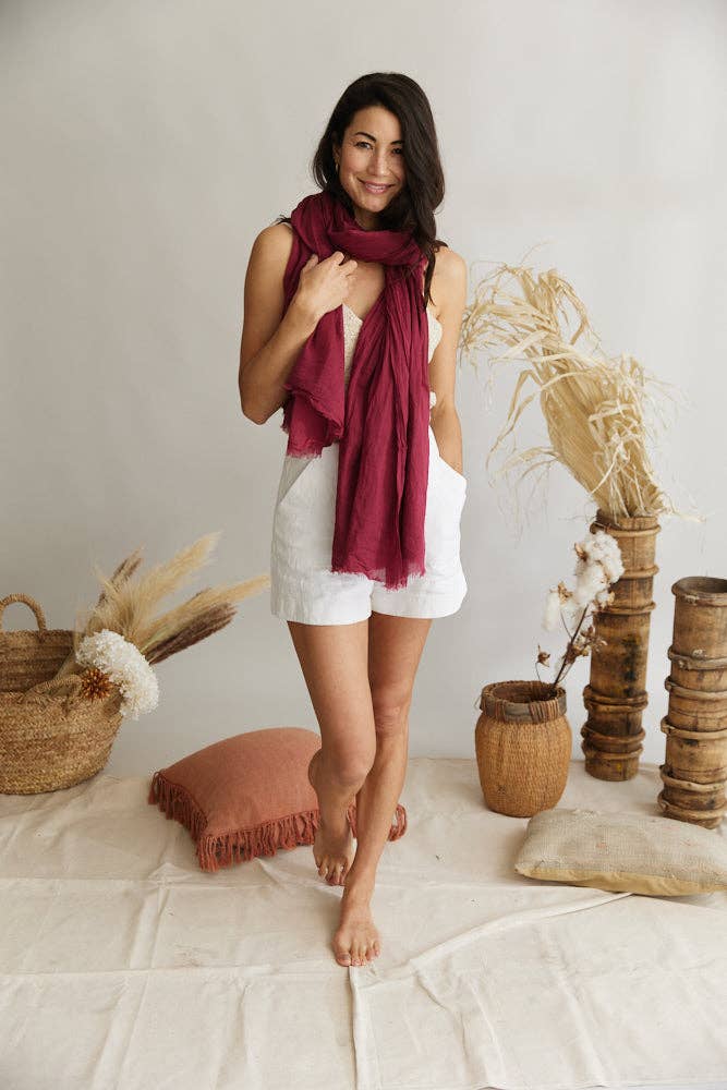 Sarong / Scarf - Wine